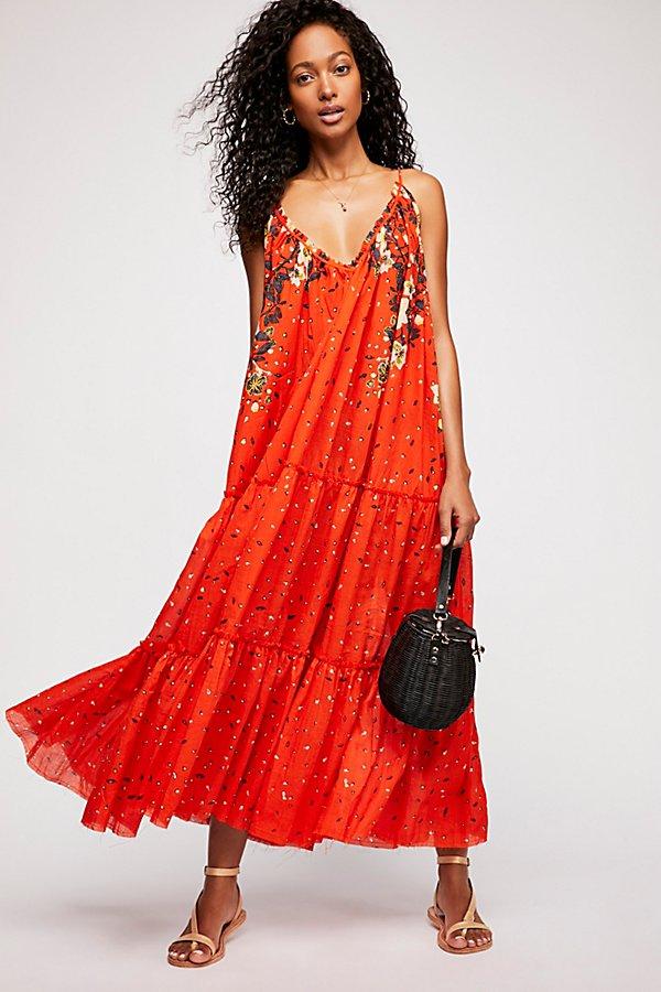 Flower Cascade Maxi Dress By Free People